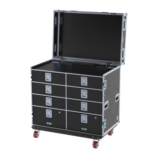 System Tech Workstation - Double Wide 8 Drawer