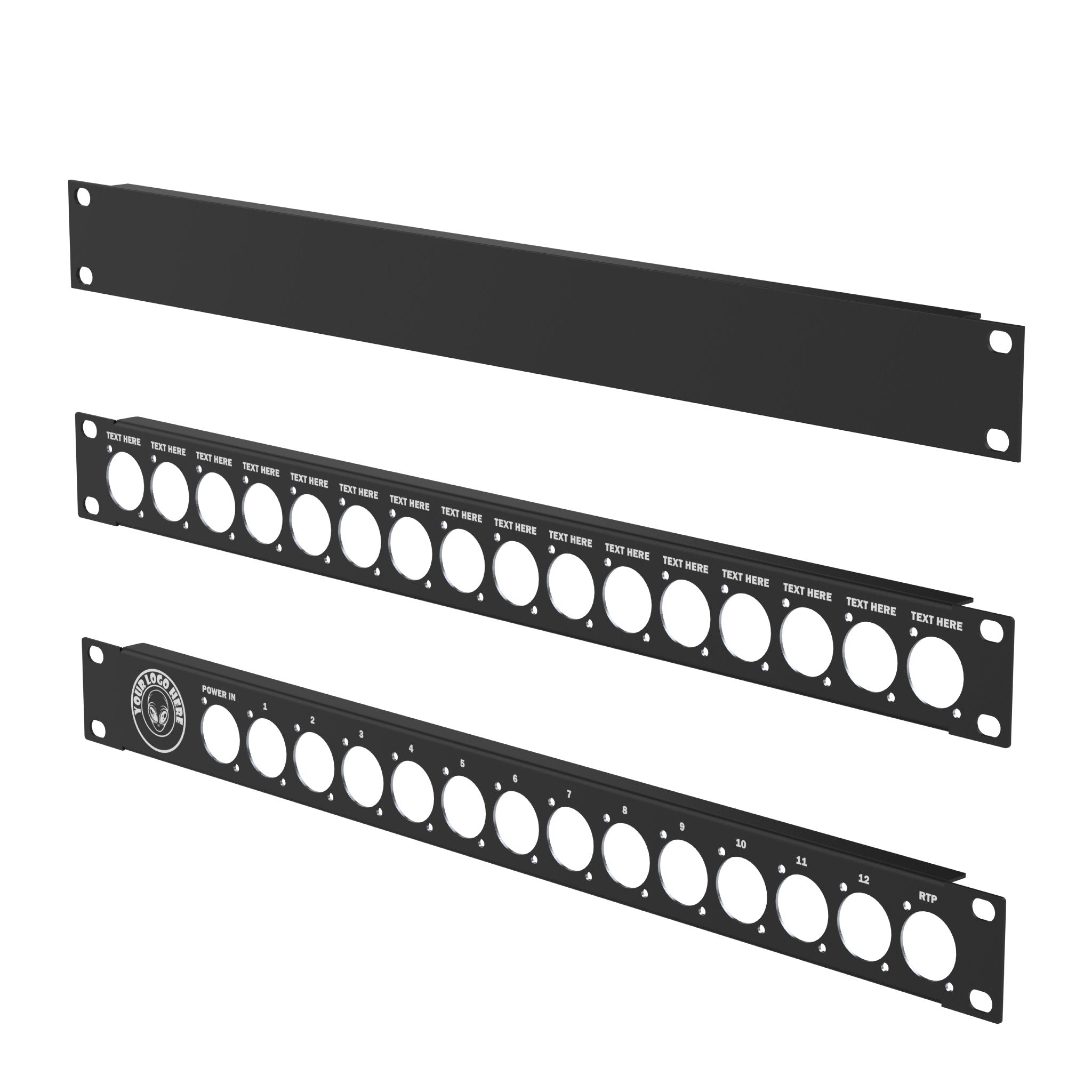 1RU Custom Rack Panel – Circle Three Designs