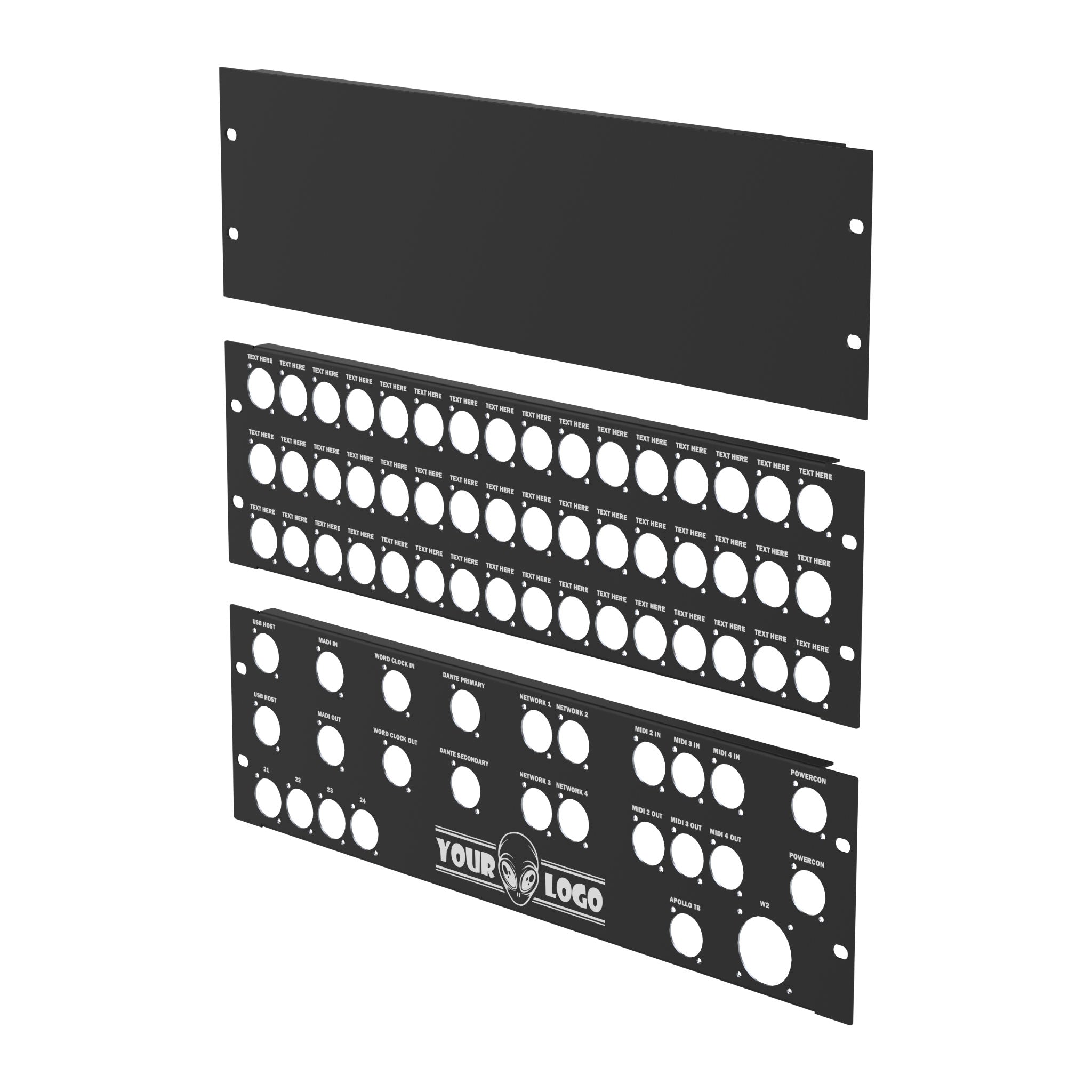 3RU Custom Rack Panel – Circle Three Designs