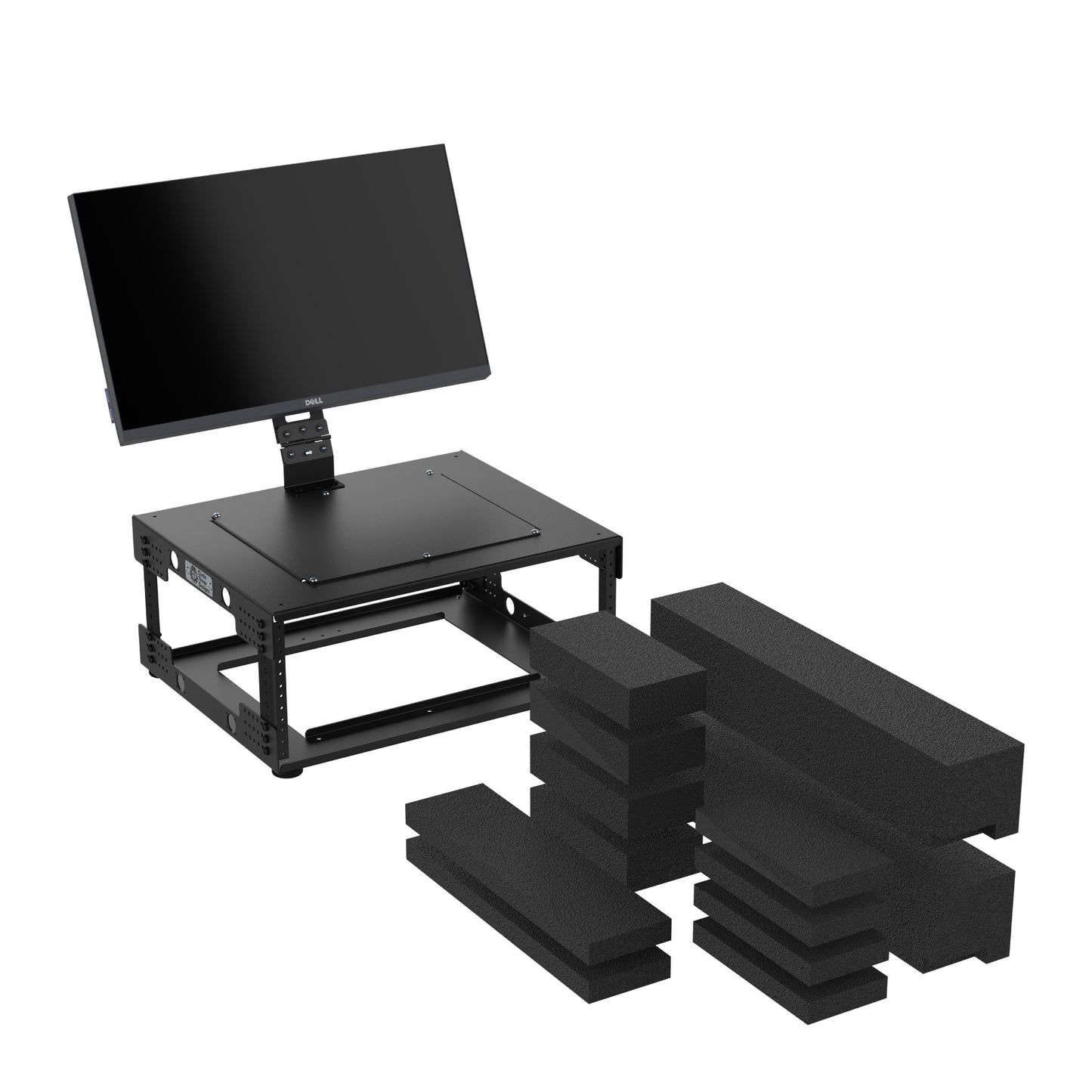 4RU Aluminum Gen 2.0 with Vertical Monitor Mount