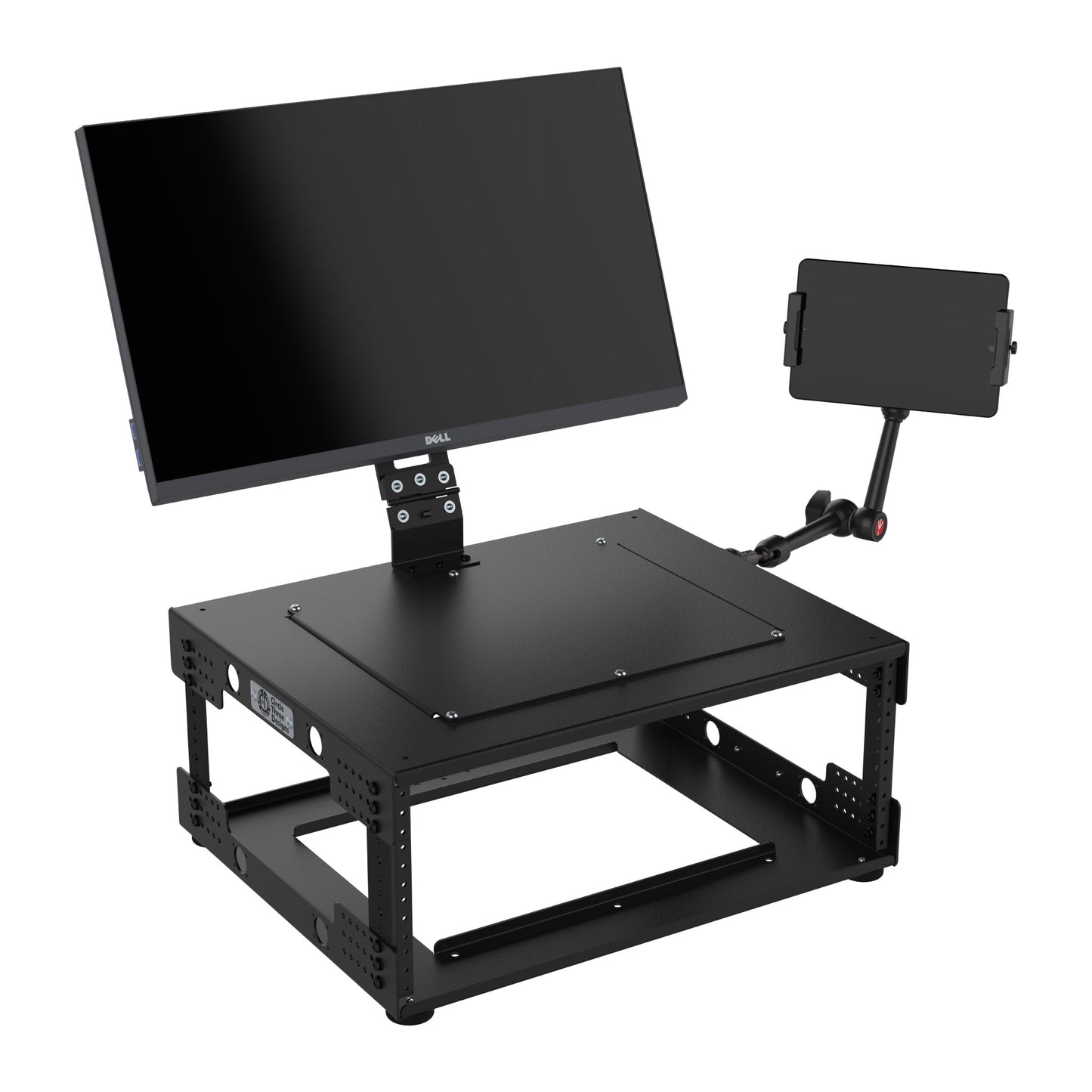 4RU Aluminum Gen 2.0 with Vertical Monitor Mount