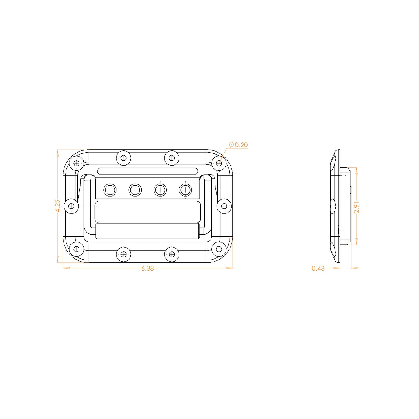 Black Plastic Handle (pack of two)