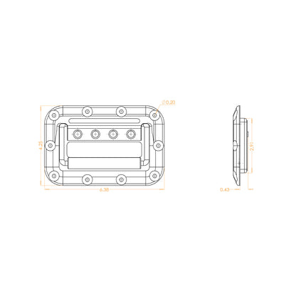 Black Plastic Handle (pack of two)