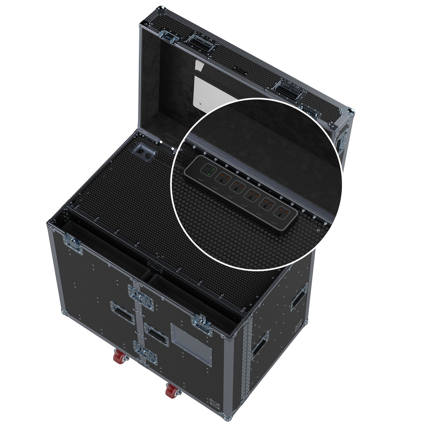 DW Workstation - Full Width Top Drawer - Split-Hinged Front Lid