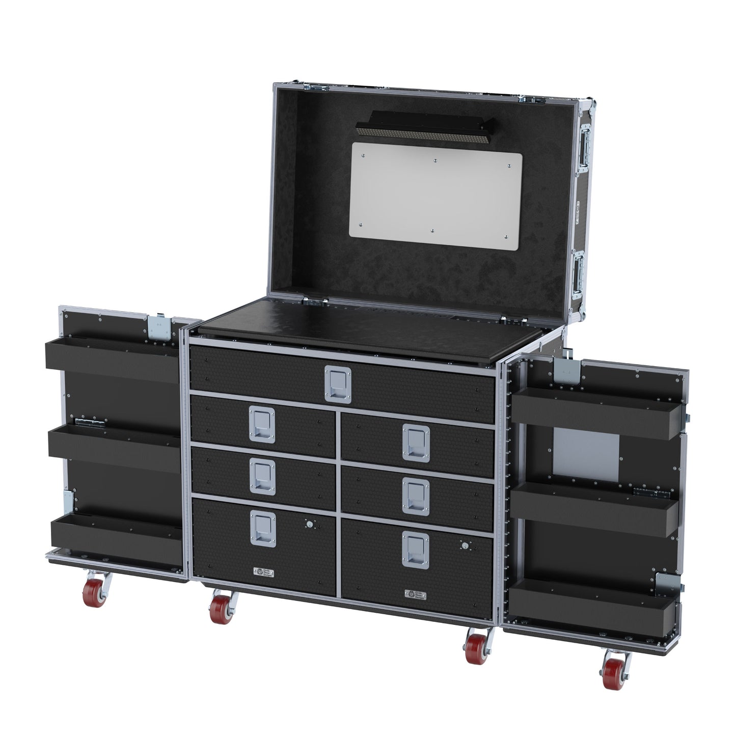 DW Workstation - Full Width Top Drawer - Split-Hinged Front Lid