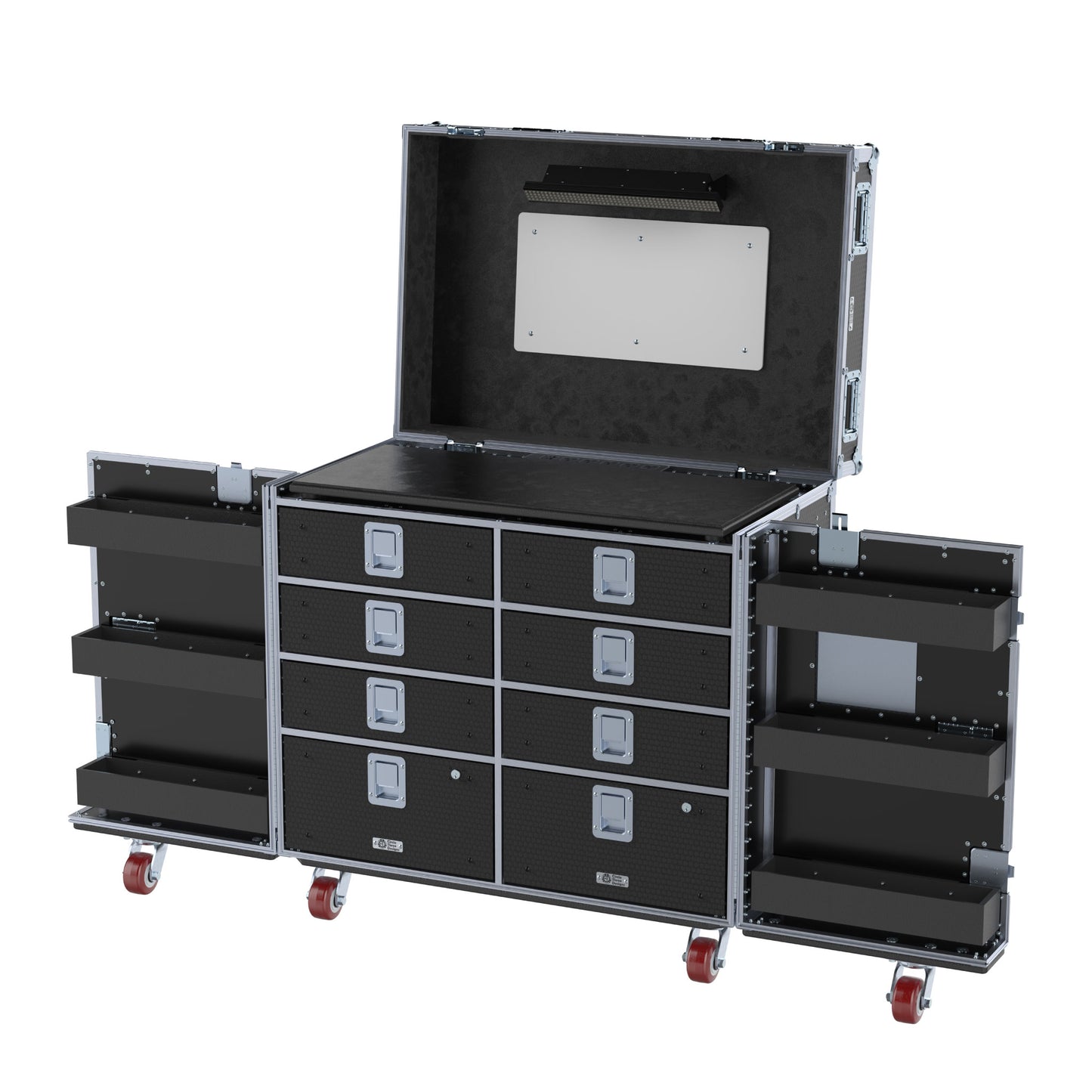 DW Workstation 2.0 - Split-Hinged Front Lid 8 Drawer