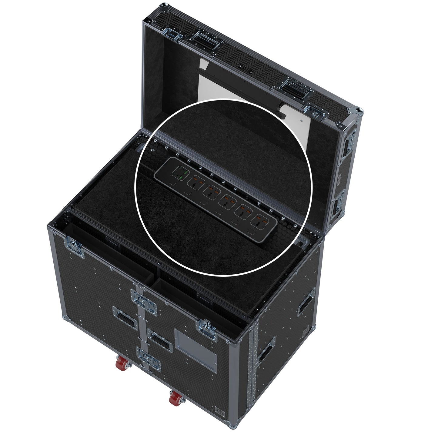 DW Workstation 2.0 - Split-Hinged Front Lid 8 Drawer