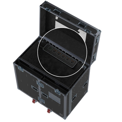 DW Workstation 2.0 - Split-Hinged Front Lid 8 Drawer