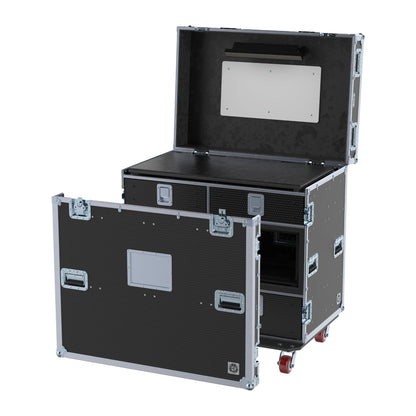 DW Workstation - 6RU Fly Rack - Removable Front Lid