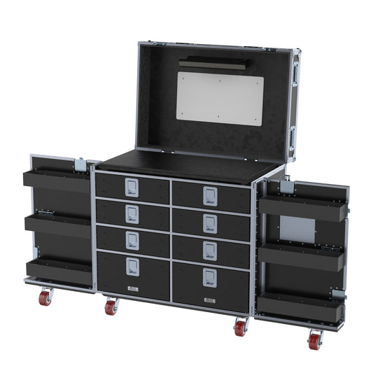 DW Workstation - Split-Hinged Front Lid 8 Drawer