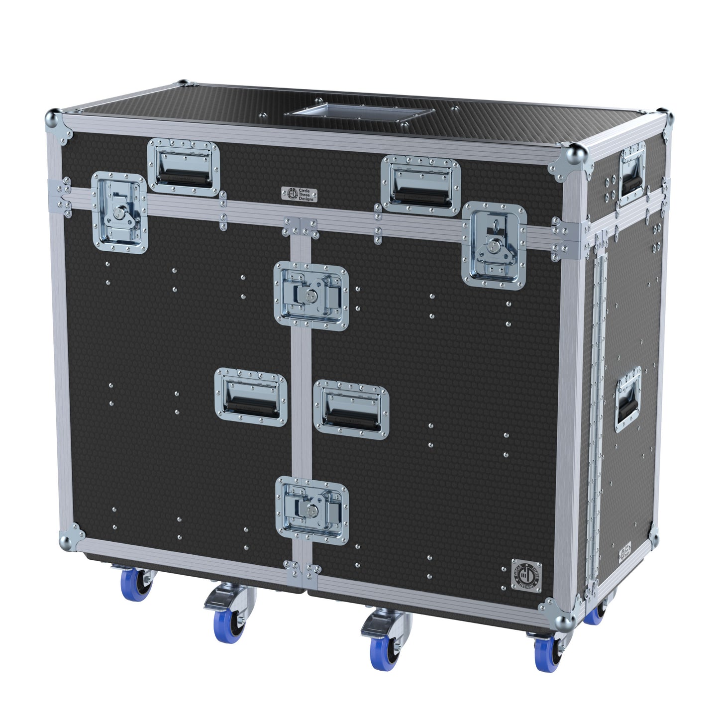 HyperDesk Workstation - Split Hinged Front Lid and Flip Top Lid