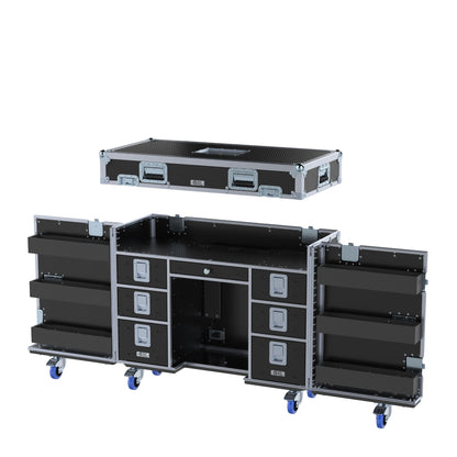 HyperDesk Workstation - Split Hinged Front Lid and Removable Top Lid