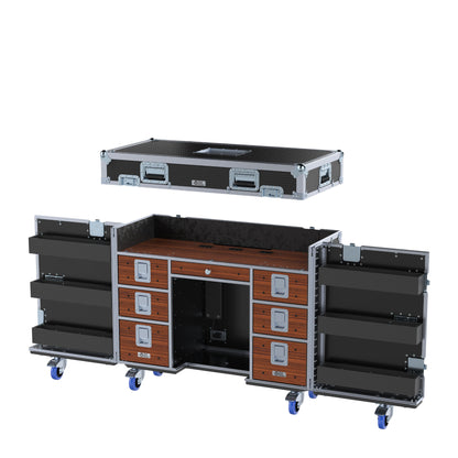 HyperDesk Workstation - Split Hinged Front Lid and Removable Top Lid