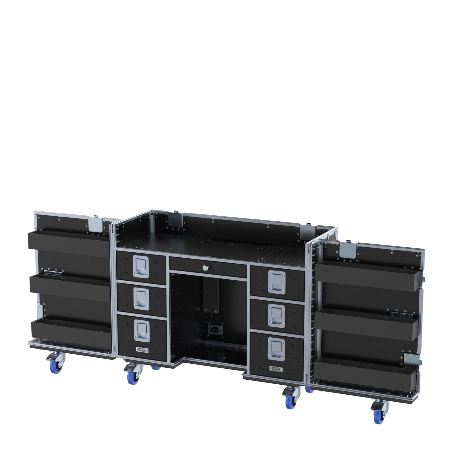HyperDesk Workstation - Split Hinged Front Lid and Removable Top Lid