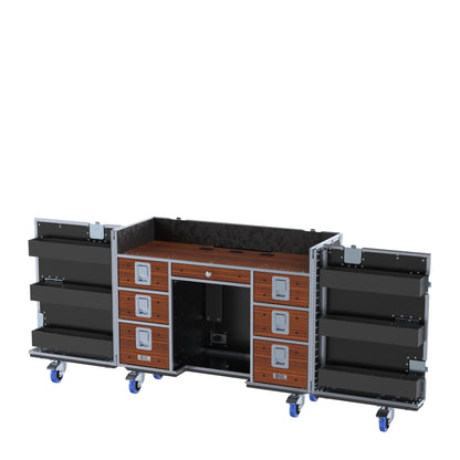 HyperDesk Workstation - Split Hinged Front Lid and Removable Top Lid