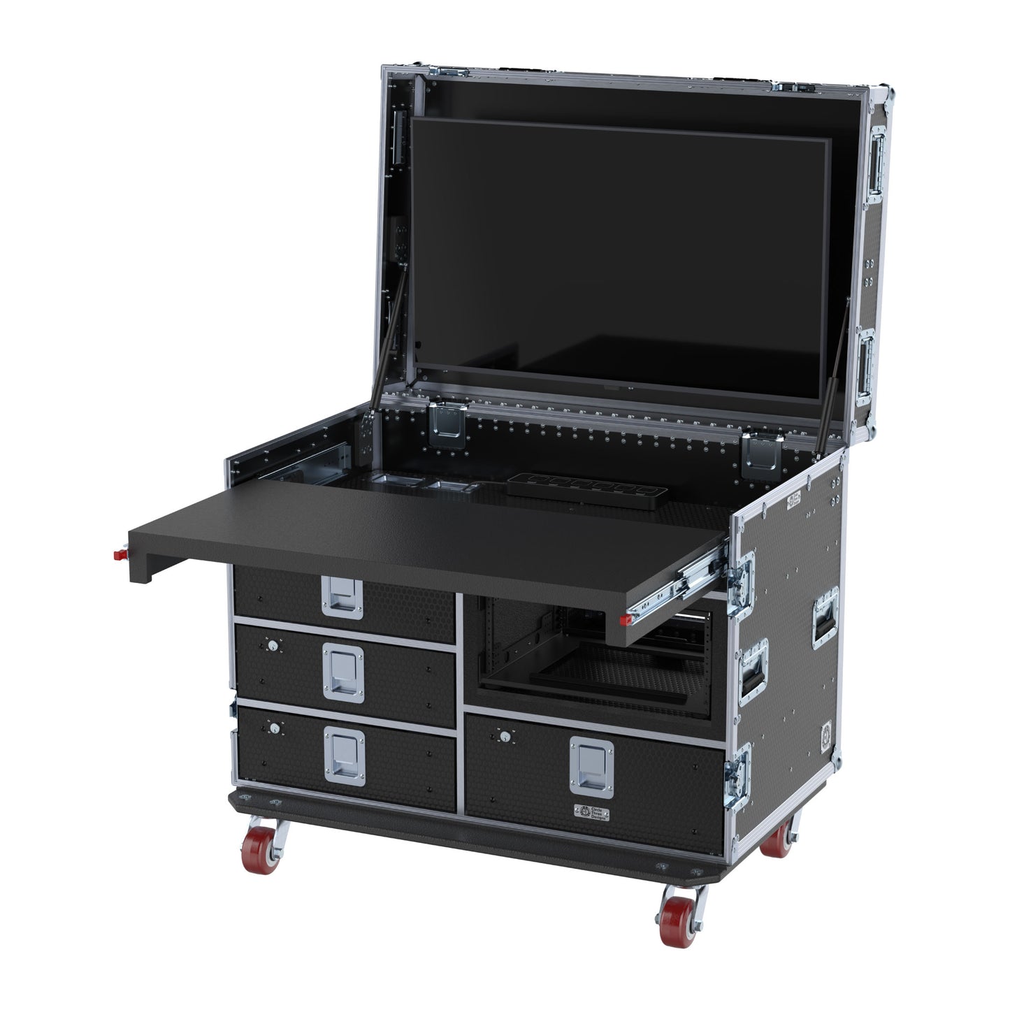 SuperDesk - 4RU Fly Rack - Removable Front Lid