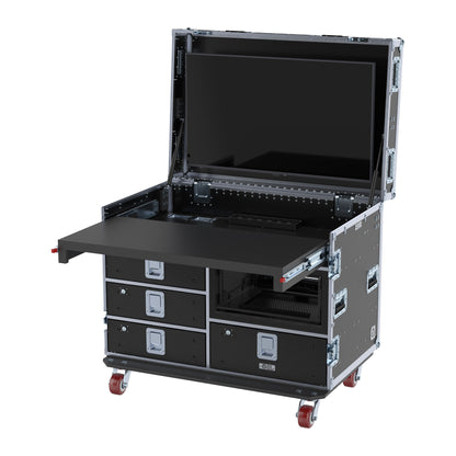 SuperDesk - 4RU Fly Rack - Removable Front Lid