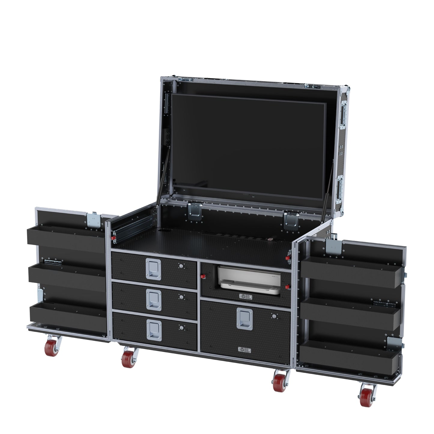 SuperDesk Workstation: Split-Hinged Front Lid