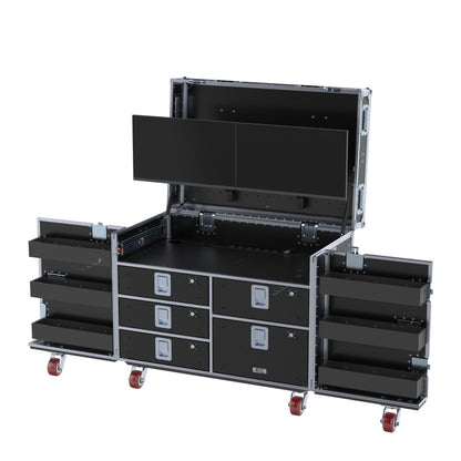 SuperDesk Workstation: Split-Hinged Front Lid