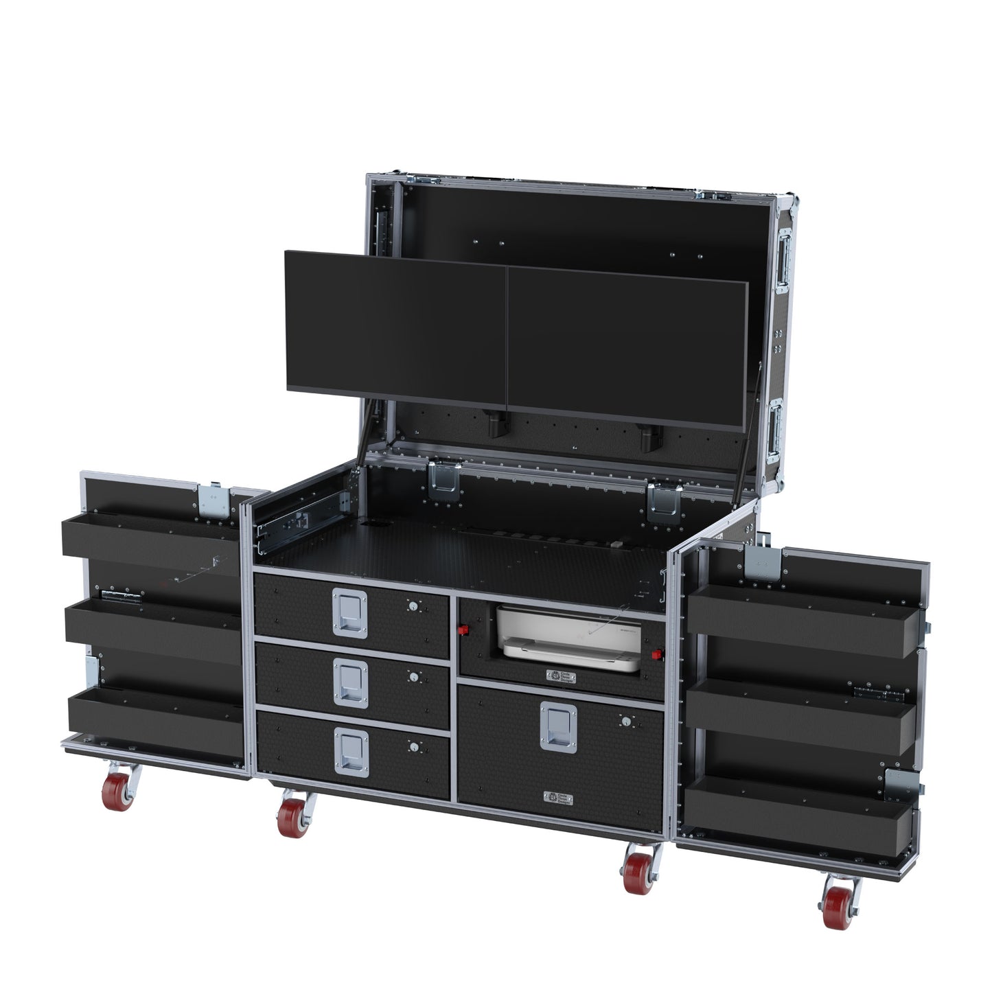 SuperDesk Workstation: Split-Hinged Front Lid