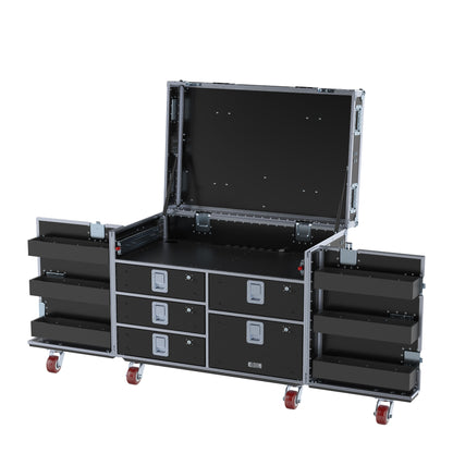 SuperDesk Workstation: Split-Hinged Front Lid