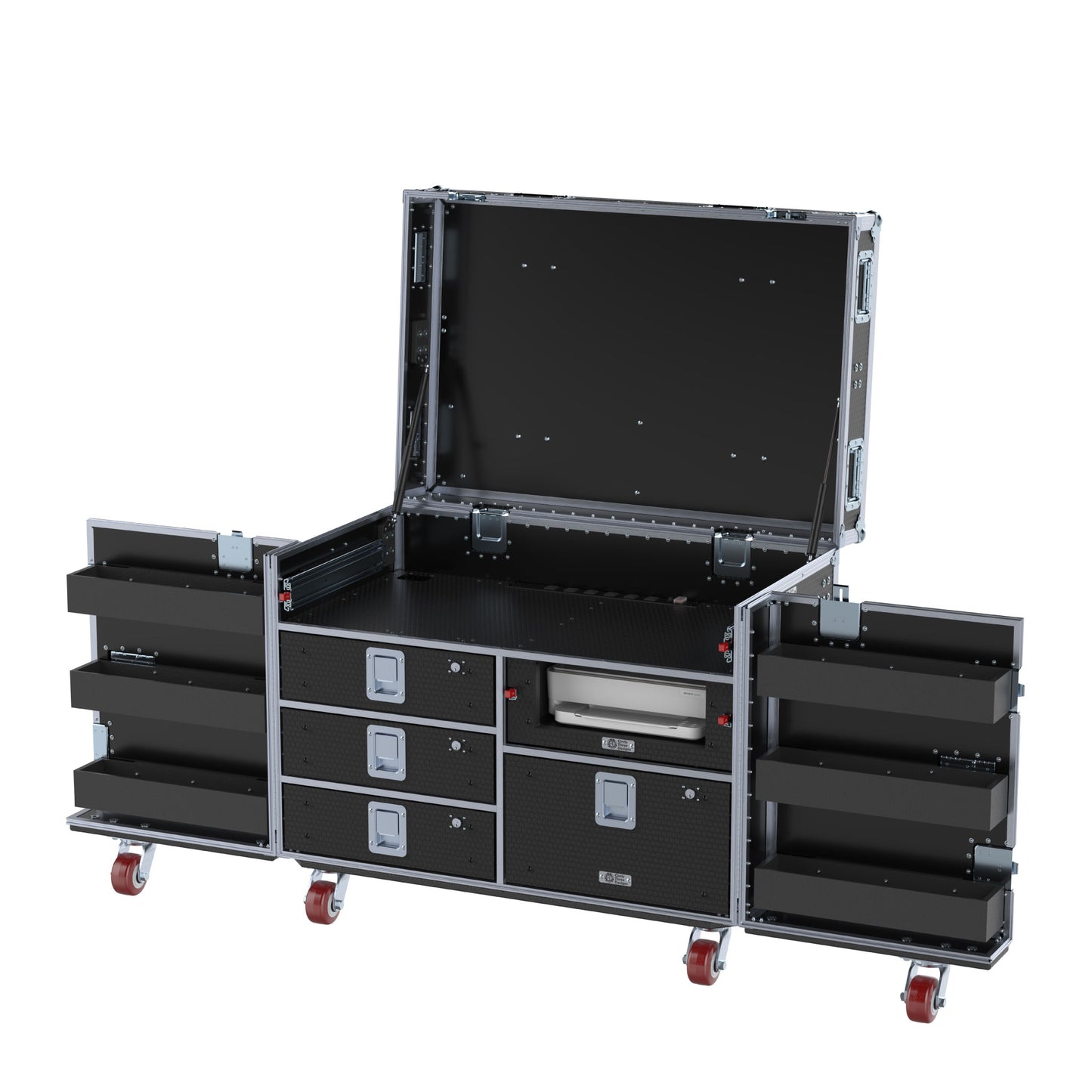SuperDesk Workstation: Split-Hinged Front Lid