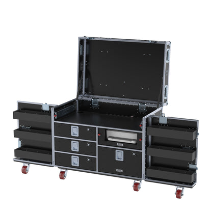 SuperDesk Workstation: Split-Hinged Front Lid