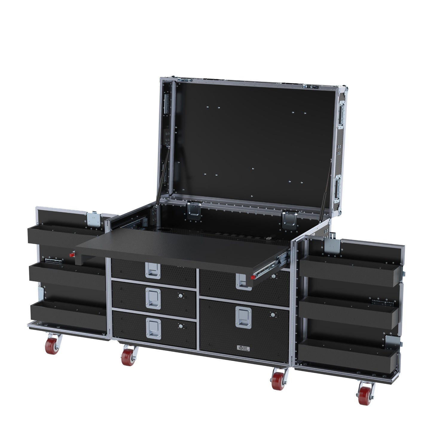 SuperDesk Workstation: Split-Hinged Front Lid