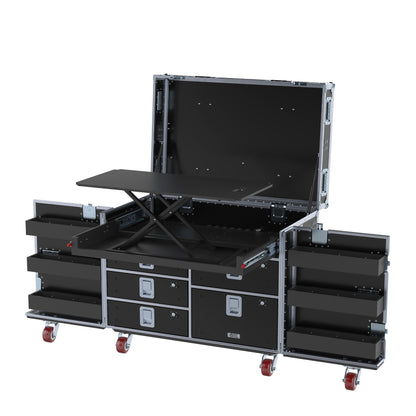 SuperDesk Workstation: Split-Hinged Front Lid