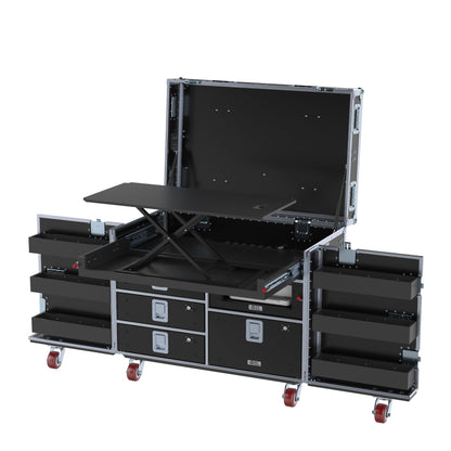 SuperDesk Workstation: Split-Hinged Front Lid