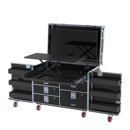 SuperDesk Workstation: Split-Hinged Front Lid
