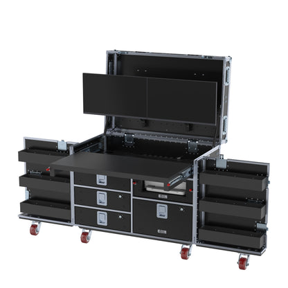 SuperDesk Workstation: Split-Hinged Front Lid