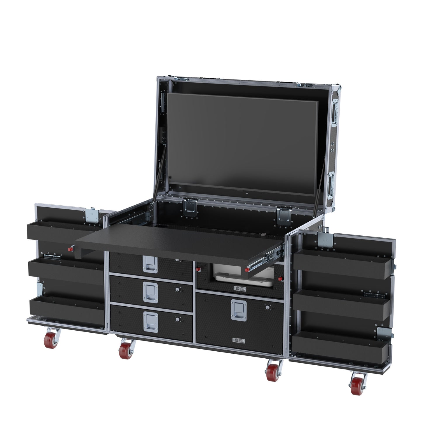 SuperDesk Workstation: Split-Hinged Front Lid